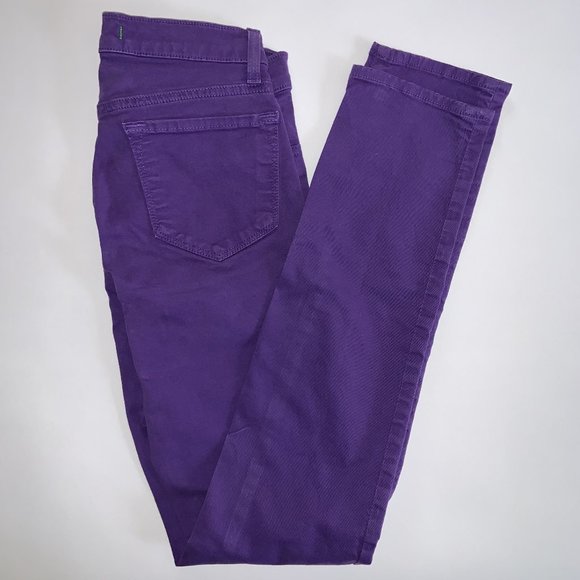 J BRAND BRIGHT PURPLE SKINNY LEG STRETCH JEANS USA MADE - SIZE 24 - Picture 5 of 7
